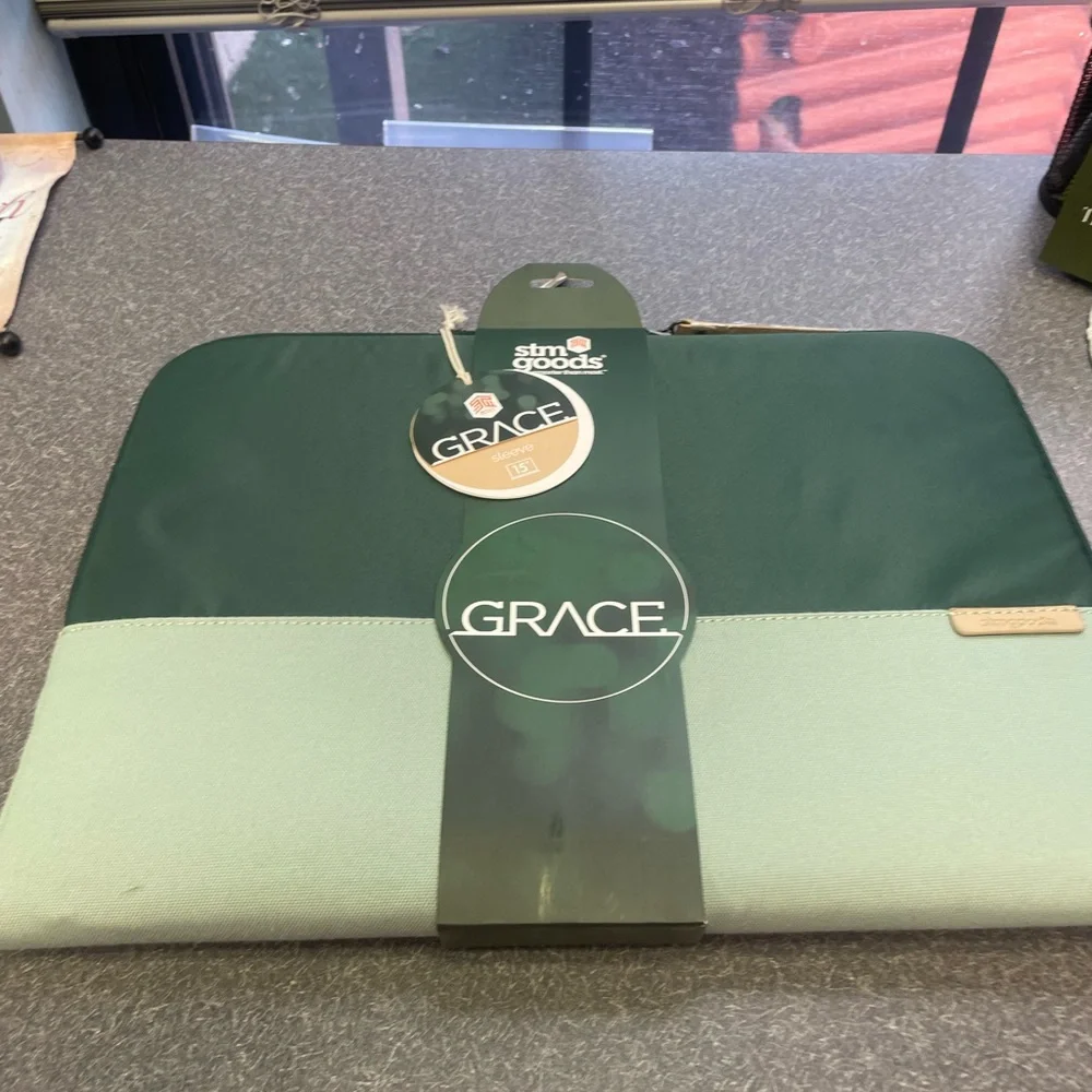 STM Goods Grace Green Laptop Sleeve 15”